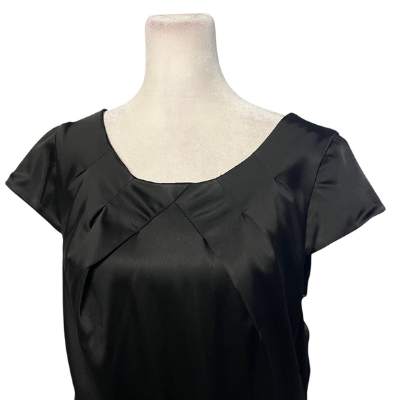 Alexia Admor Black Beaded Feather Fringe Waist Sheath Dress Size Large NWT - Picture 5 of 8